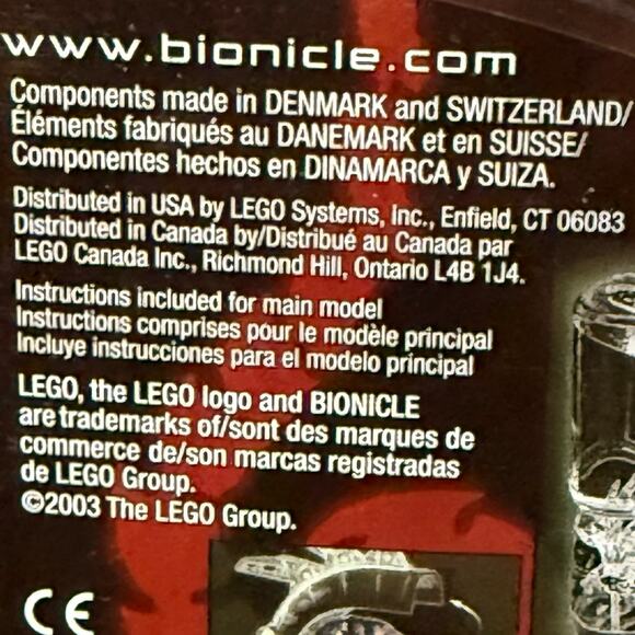 VTG LEGO BIONICLE Rahkshi Vorahk Black Gray 8591 Canister Complete DAMAGED Book - Picture 10 of 12
